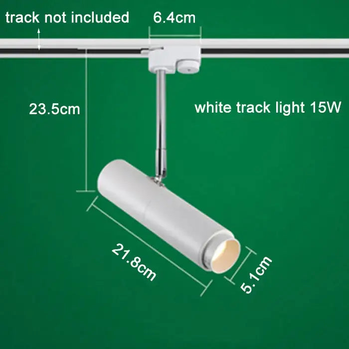 Modern black adjustable focus track lights commercial gallery light