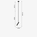 Modern black adjustable led pendant chandelier for kitchen