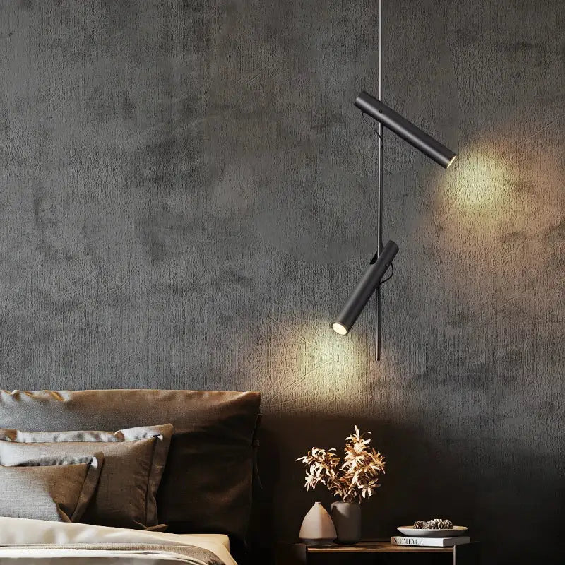 Modern black adjustable led pendant chandelier for kitchen