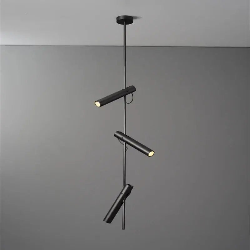 Modern black adjustable led pendant chandelier for kitchen