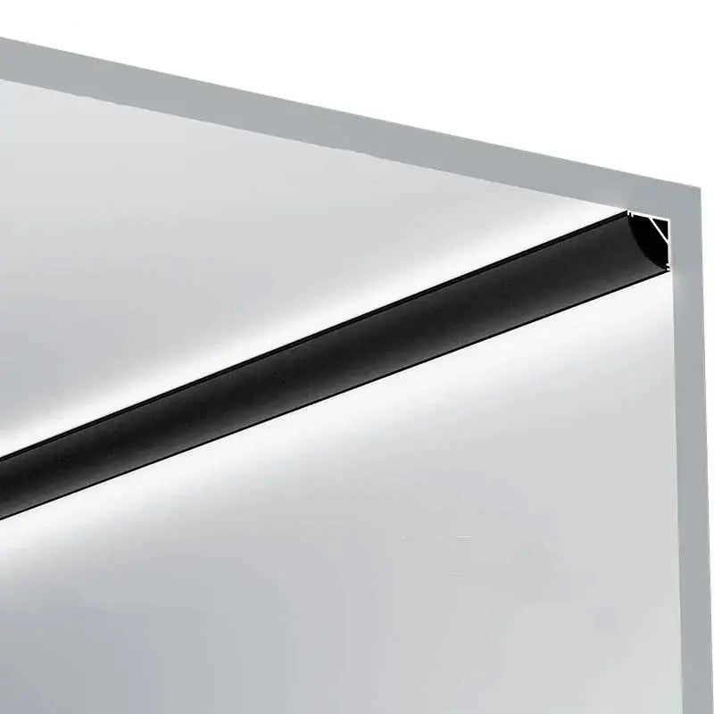 Modern black aluminum v-type led profile kitchen under cabinet light