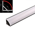 Modern black aluminum v-type led profile kitchen under cabinet light