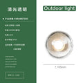 Modern black and gold crystal wall light outdoor spherical ornament