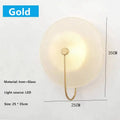 Modern black and gold glass stripe wall lamp bedroom sconce