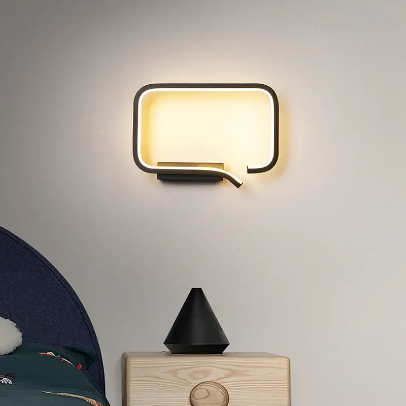 Modern black and white clouds wall lamp – kids bedroom lighting