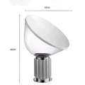 Modern black and white glass radar shade led desk lamp bedroom