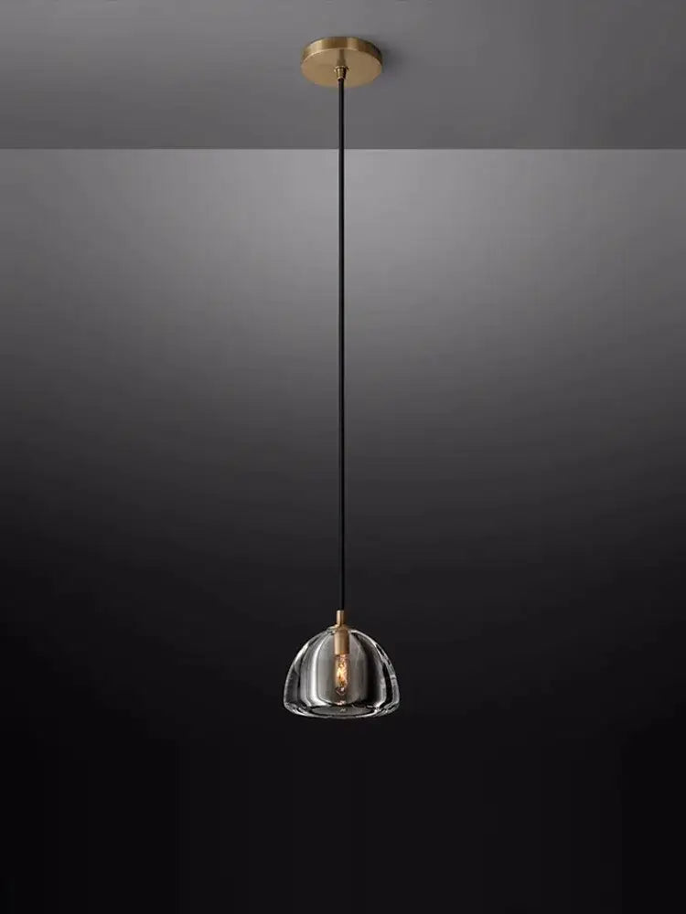 Modern black brass american series crystal led chandelier dining room
