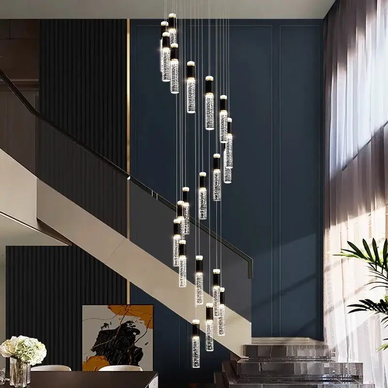 Modern black & clear decorbites crystal chandelier living room light
