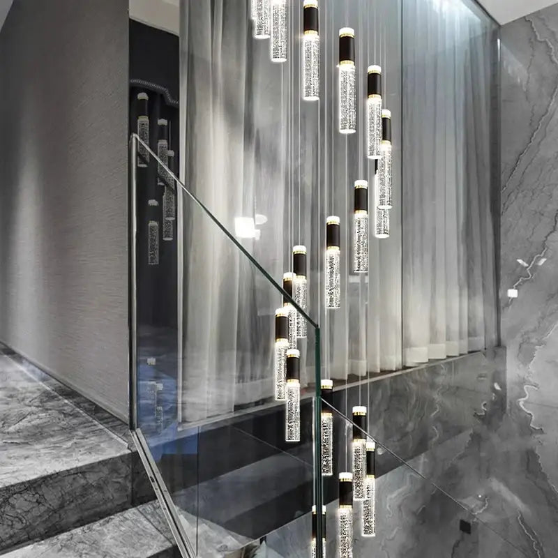 Modern black & clear decorbites crystal chandelier living room light