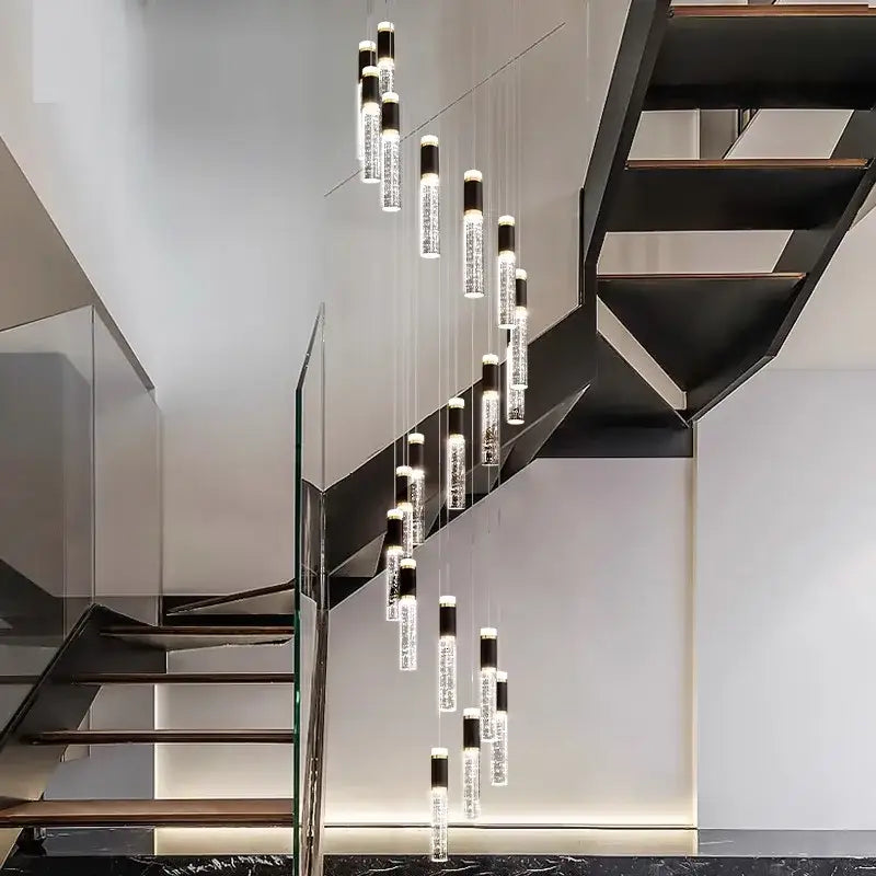 Modern black & clear decorbites crystal chandelier living room light