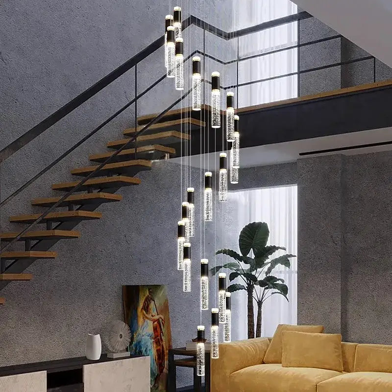 Modern black & clear decorbites crystal chandelier living room light
