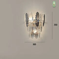 Modern black & clear diamond crystal chandelier living room pendant lamp
