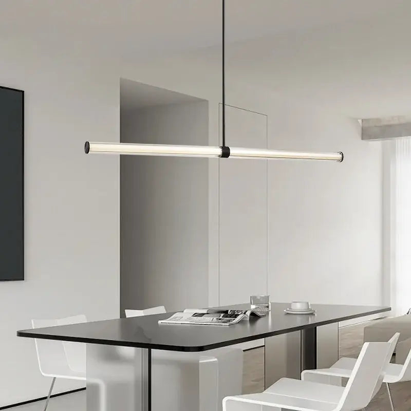 Modern black copper glass pendant dining room hanging lamp