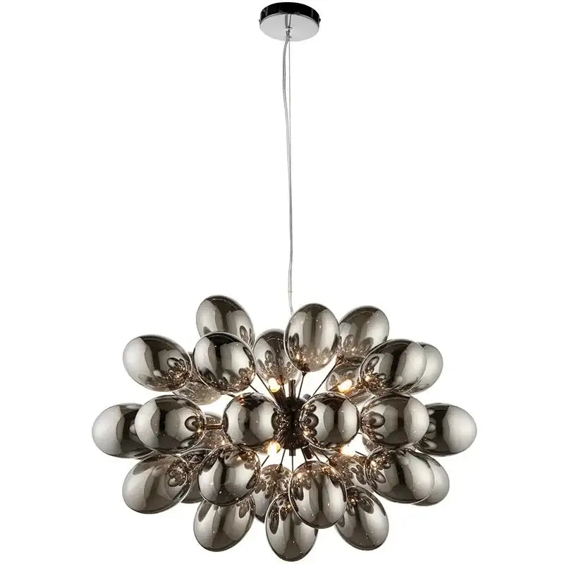 Modern black crystal grape chandelier dining room pendant light