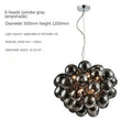 Modern black crystal grape chandelier dining room pendant light