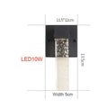 Modern black crystal led outdoor wall light garden sconce