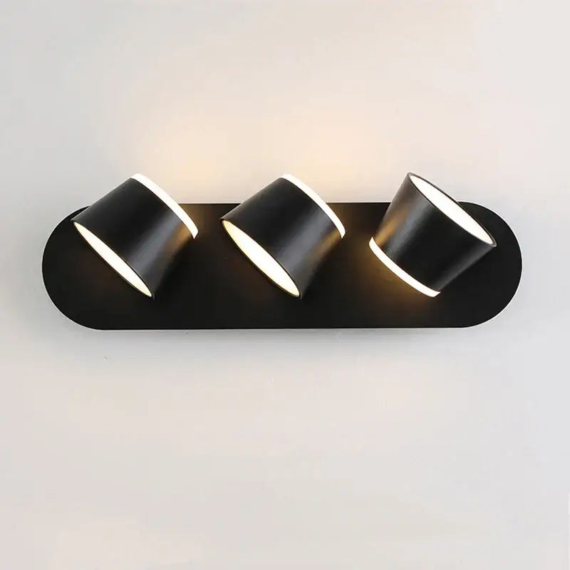 Modern black decorbites adjustable led wall lamp bedroom sconce