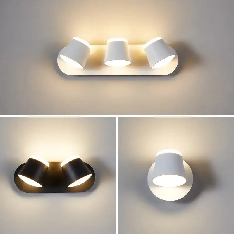 Modern black decorbites adjustable led wall lamp bedroom sconce