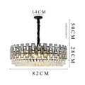Modern black decorbites crystal led chandelier dining room light