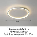 Modern black decorbites dimmable led ceiling light living room