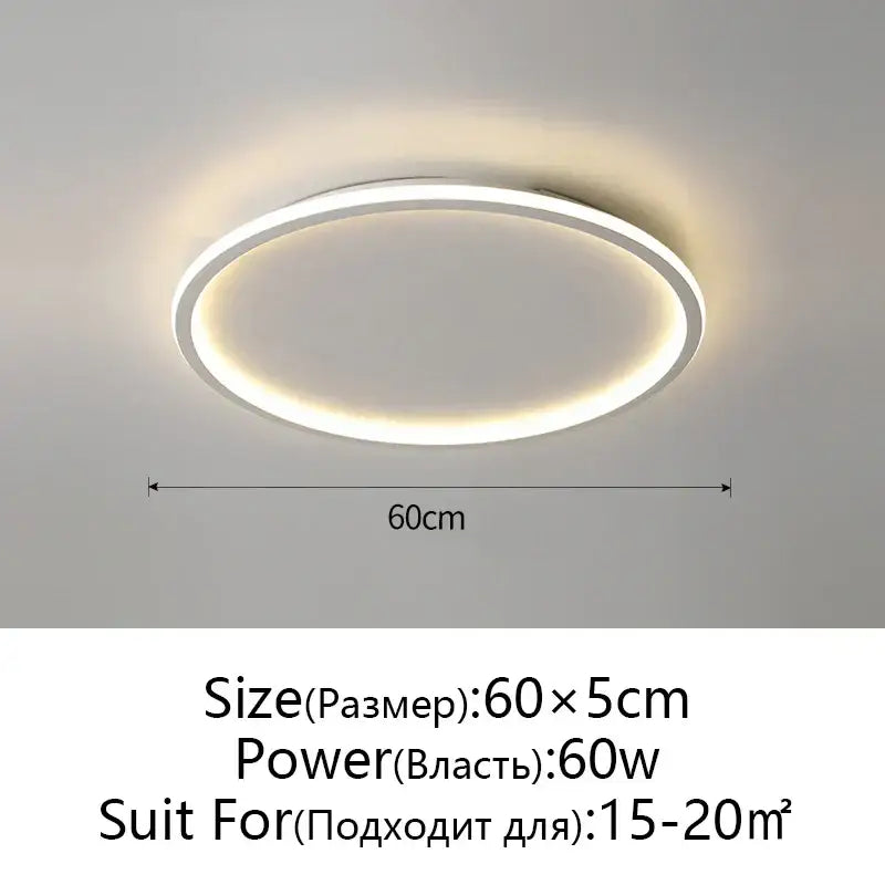 Modern black decorbites dimmable led ceiling light living room