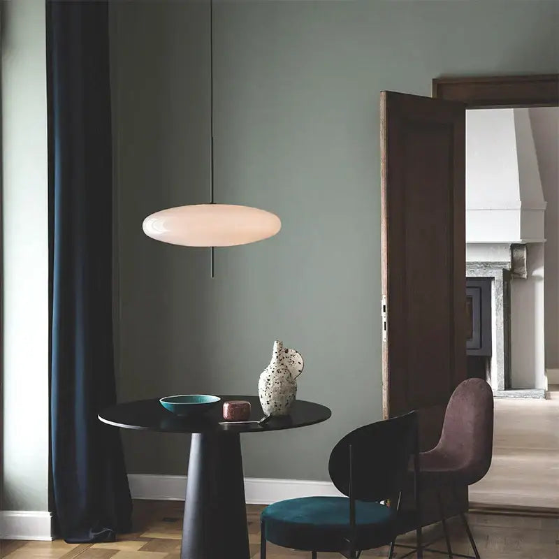 Modern black designer iron pendant light for dining room and bar