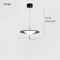 Modern black designer ufo chandelier living room pendant light