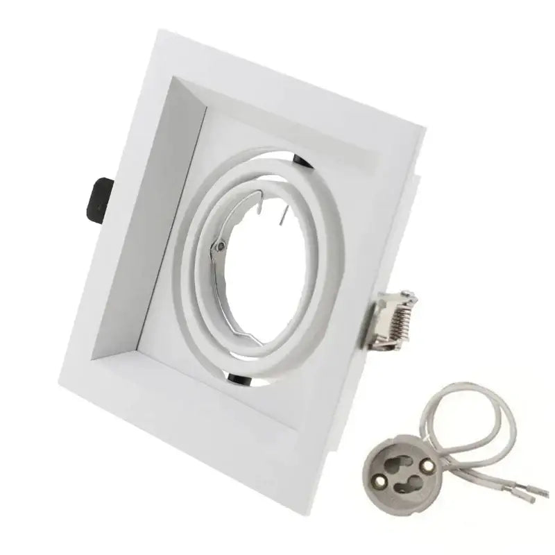 Modern black double ring led recessed ceiling light for living room