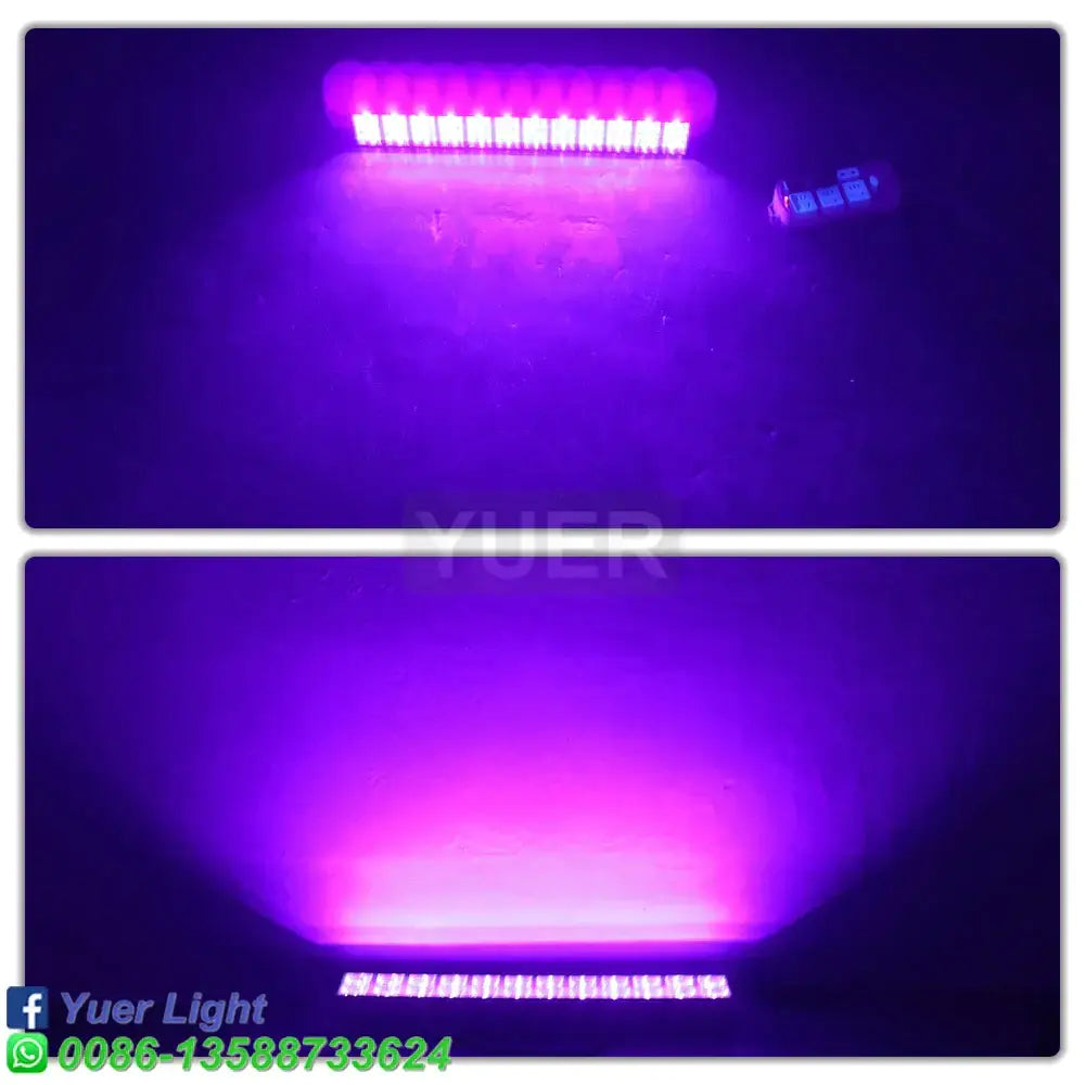 Modern black double row uv bar light led stage light for game room