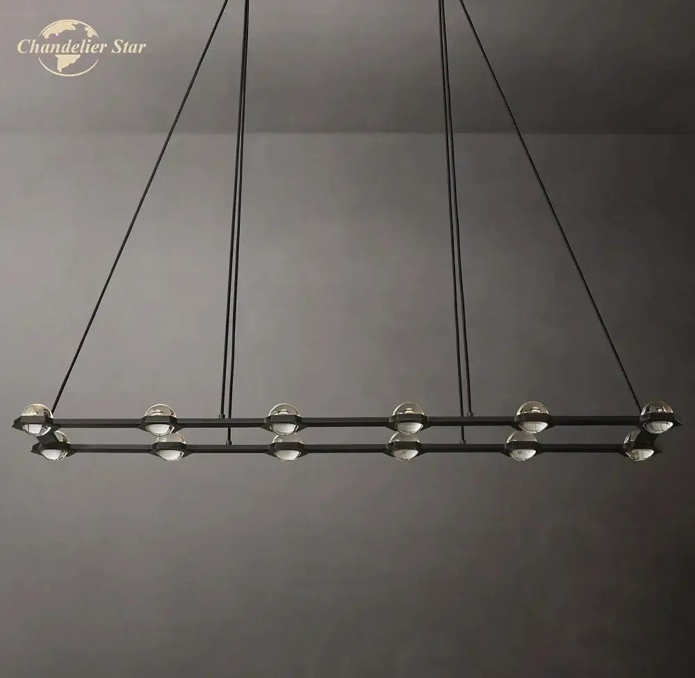 Modern black éclatant crystal chandelier dining room pendant light