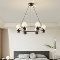 Modern black eight globe nordic pendant chandelier living room