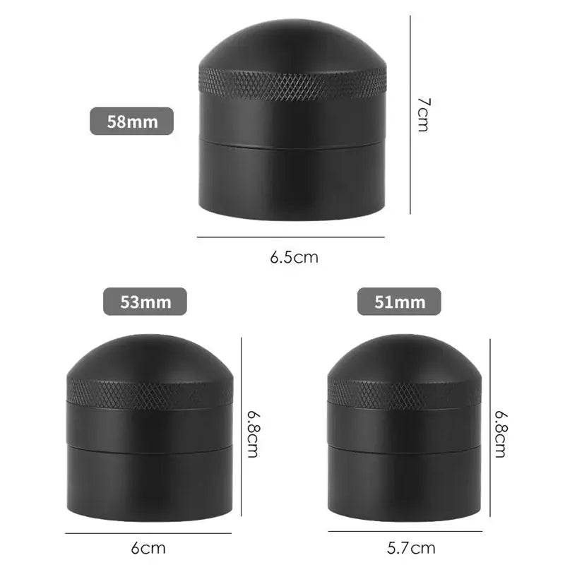 Modern black espresso needle distributor for kitchen coffee grounds