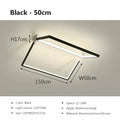 Modern black geometric led ceiling lights for living room illumination