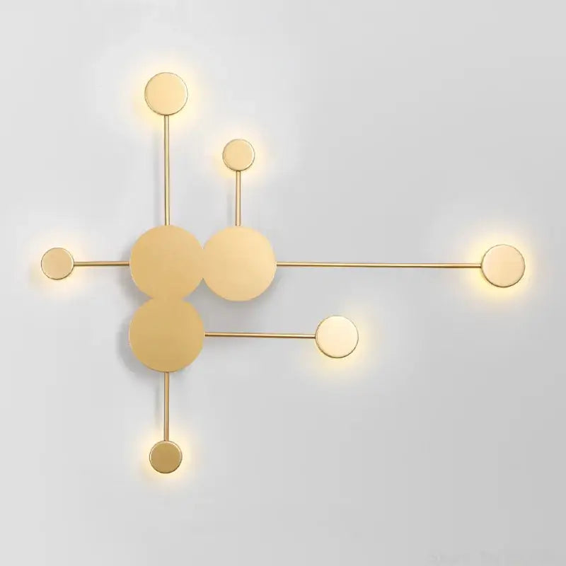 Modern black geometric led wall lamp living room sconce