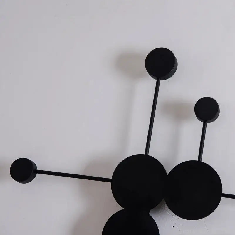 Modern black geometric led wall lamp living room sconce