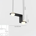 Modern black glass ball geometric chandelier kitchen pendant light