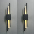 Modern black & gold acrylic pipe wall lamp bedroom sconce