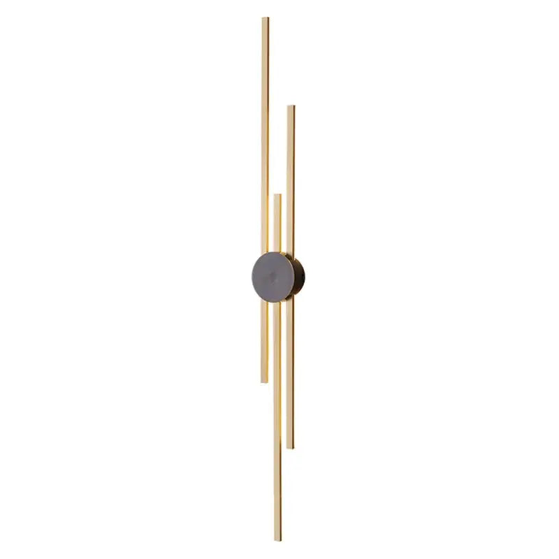 Modern black & gold copper wall light bedroom sconce