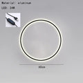 Modern black & gold dimmable ring wall lamp for living room led lighting