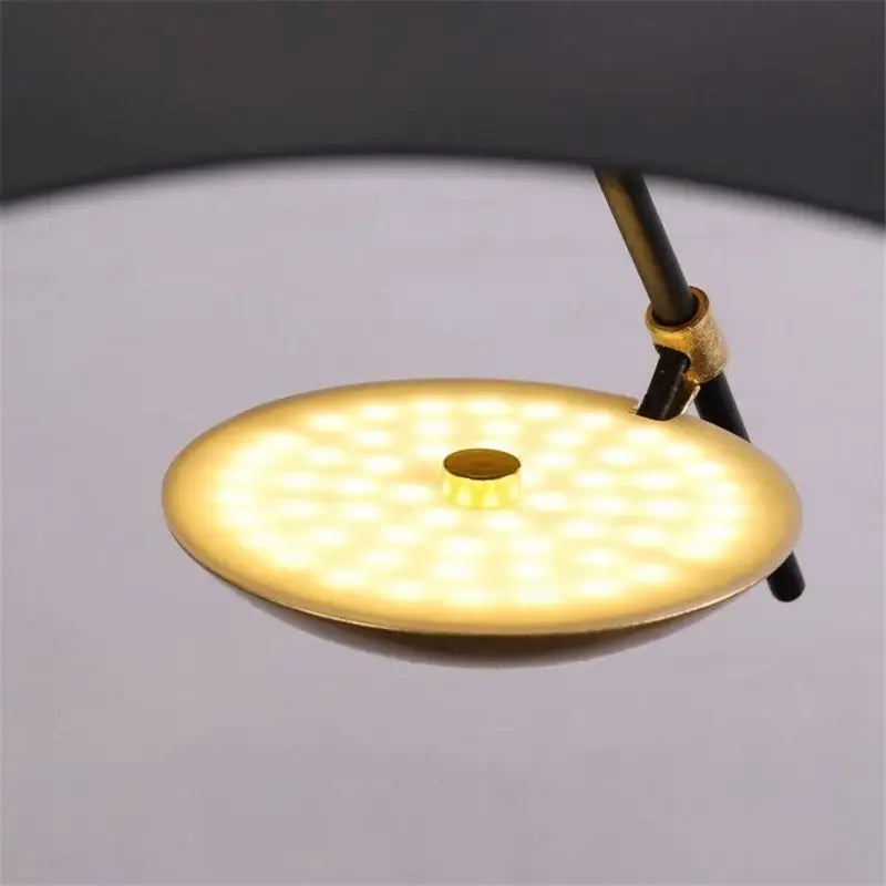 Modern black & gold leaf pendant light – living room decor