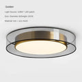Modern black & gold led ceiling light for living room