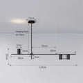 Modern black & gold pendant lights for kitchen island