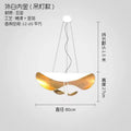 Modern black & gold texture led pendant lights living room