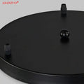 Modern black iron chassis ceiling panel dining room light