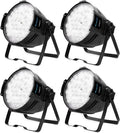 Modern black led stage light set of 4 – living room party lighting