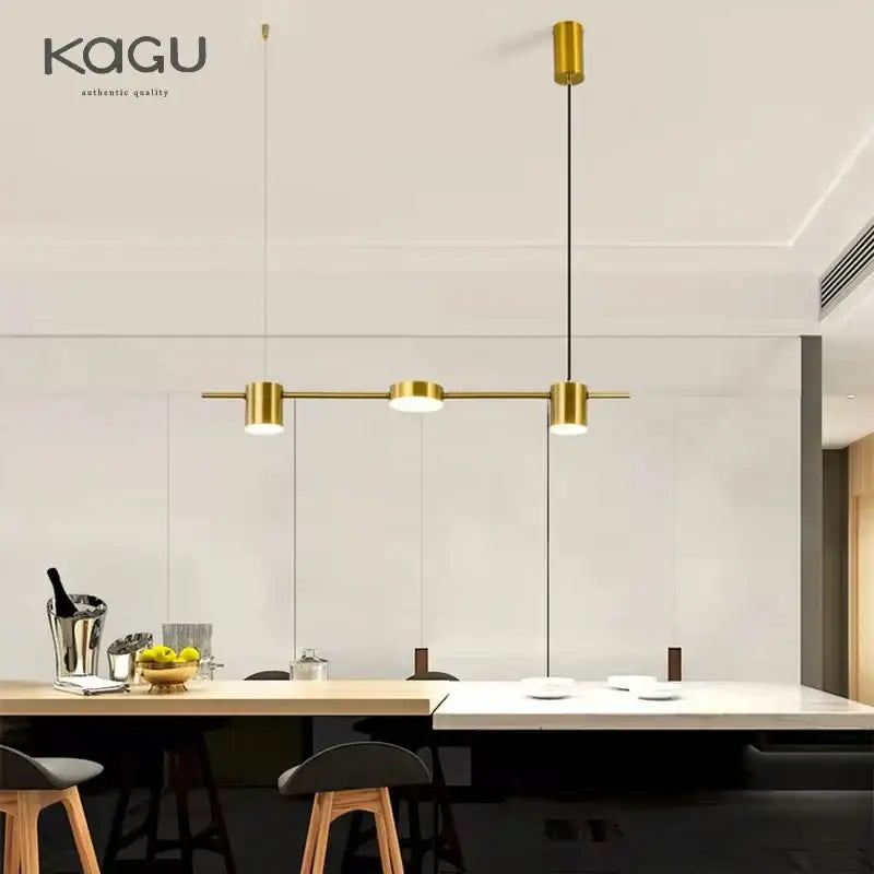 Modern black linear dimmable led ceiling chandelier dining room