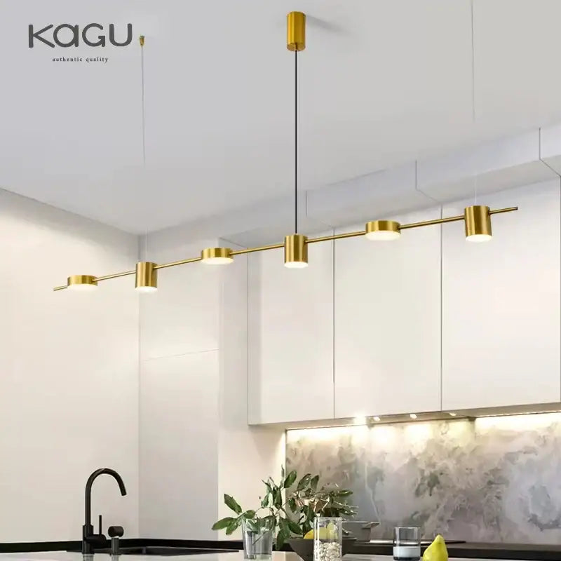 Modern black linear dimmable led ceiling chandelier dining room