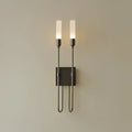 Modern black metal double headed led wall lamp bedroom sconce