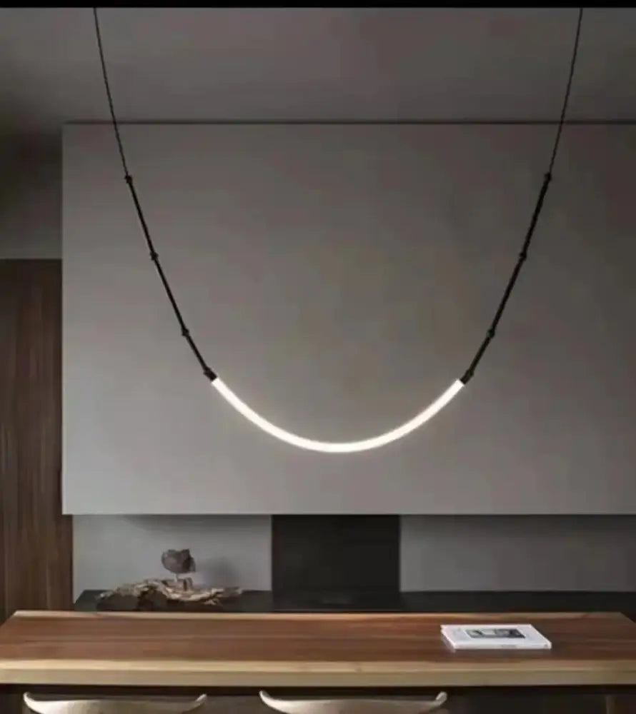 Modern black metal led pendant lights – living room chandelier