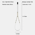 Modern black metal led pendant lights – living room chandelier
